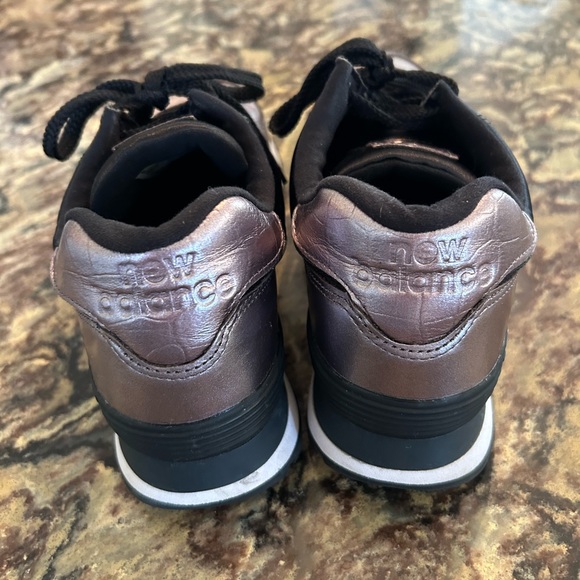 New Balance 574 Classic Metallic Sneaker Nite Tide Sz 9 Limited Edition HTF - Picture 6 of 6